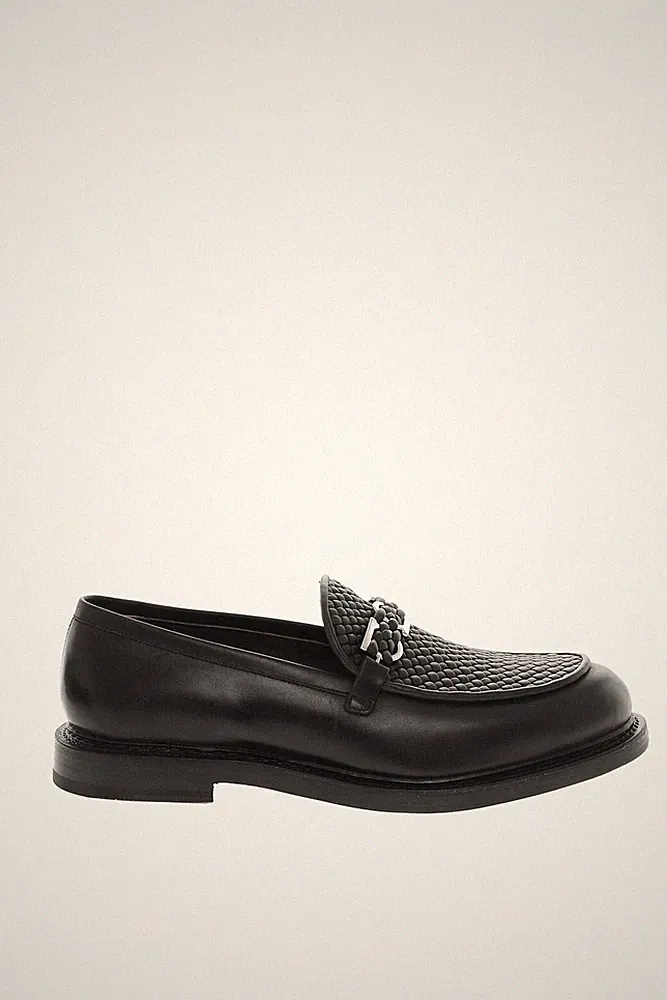 Salvatore Ferragamo Herren Mock Halbschuhe Schwarz Größe EU 44 UVP 1415£