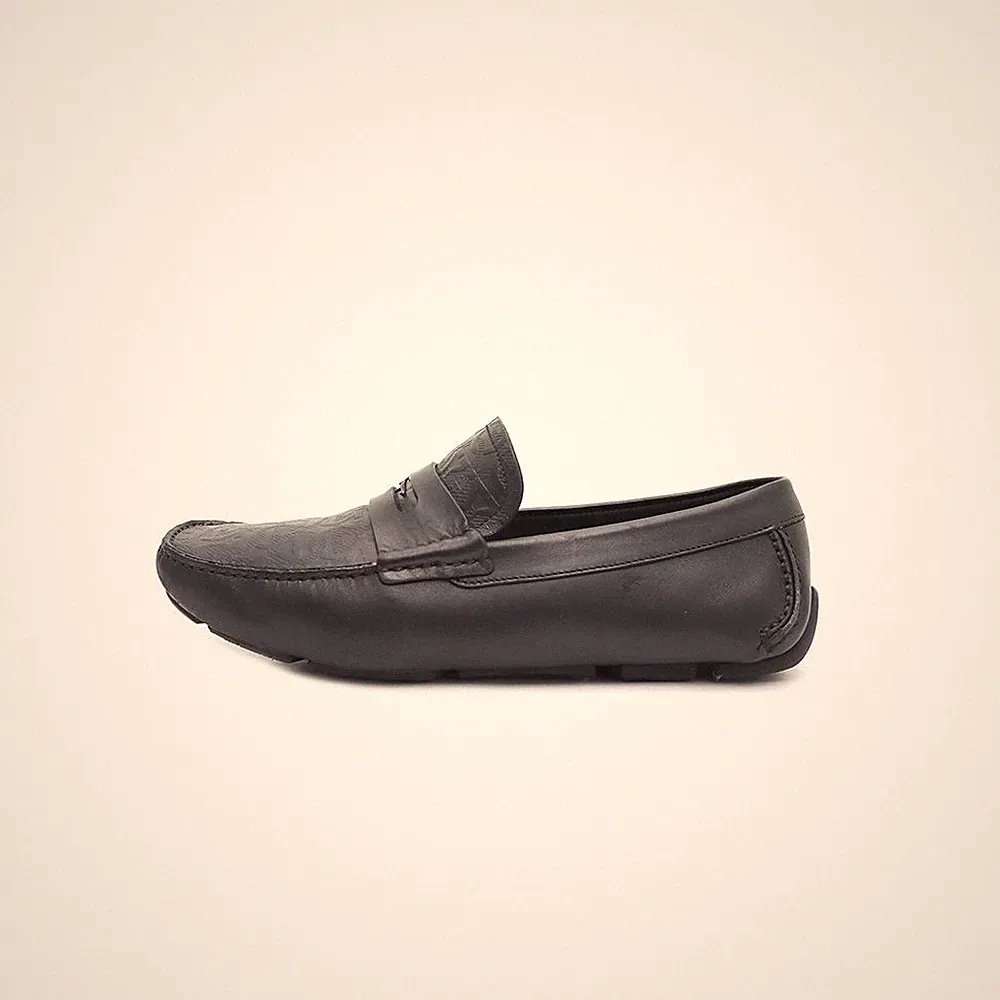 Salvatore Ferragamo Leder Halbschuhe mit geprägtem Gancini-Muster 152197227 [U]