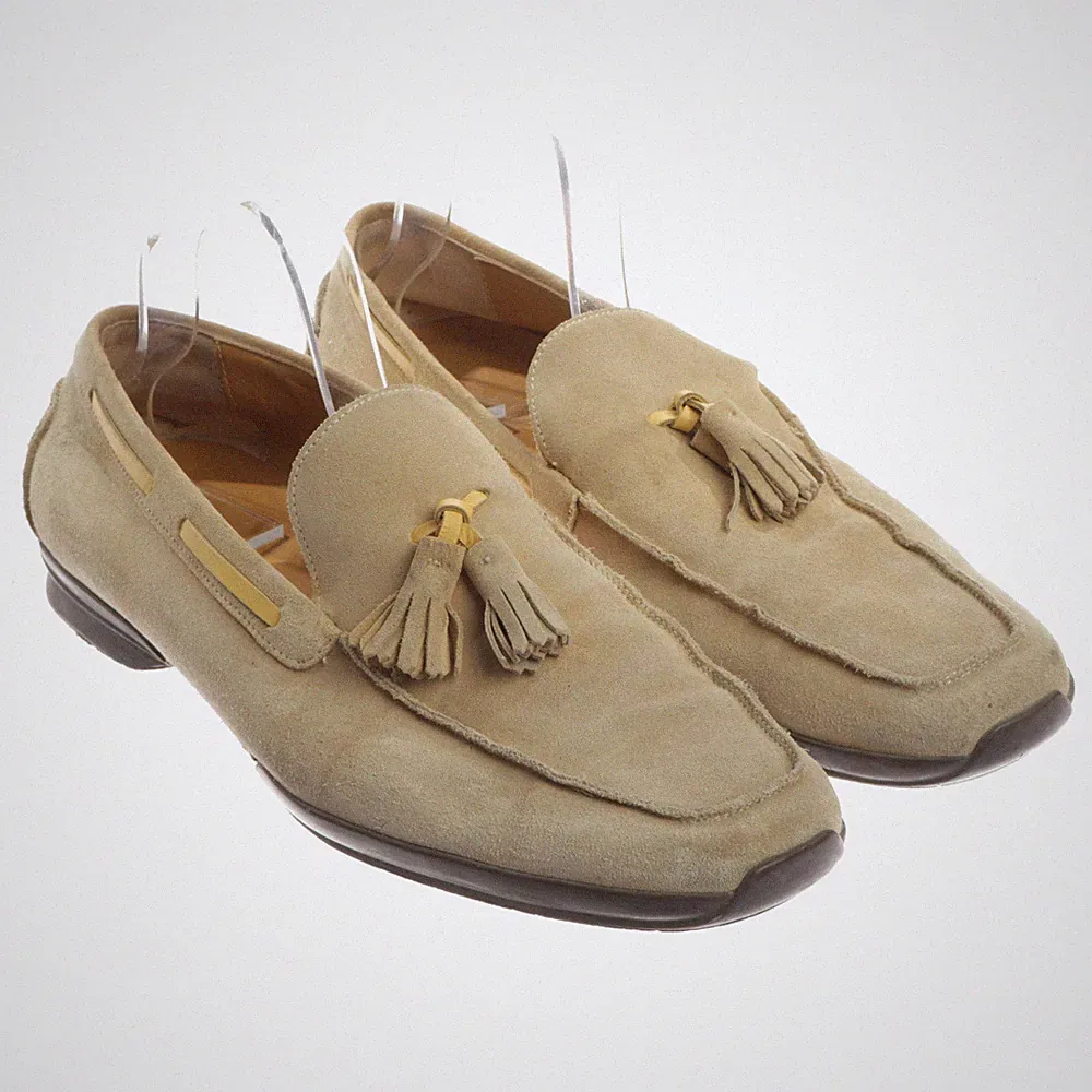 Salvatore Ferragamo Loafers 44 EUR UK 10 Weiß Sehr gut