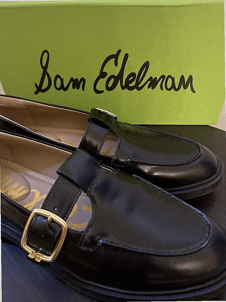 Sam Edelman Elaina Loafers / Schwarz / Gr.38/mit Schnalle