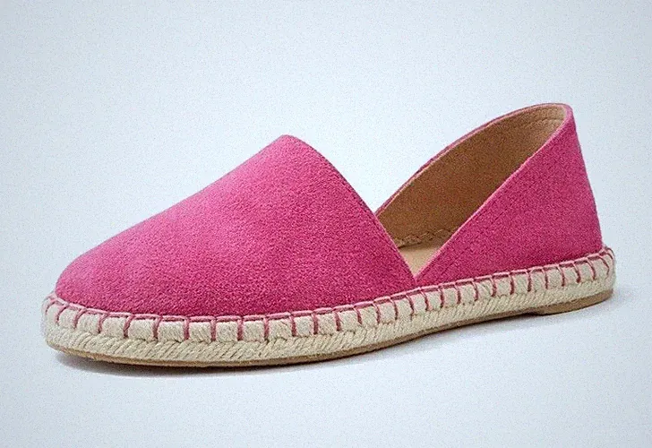 SANSIBAR Damen Leder-Espadrilles -Farbe Fuchsia -Wildleder Gr. 39 -NEU!