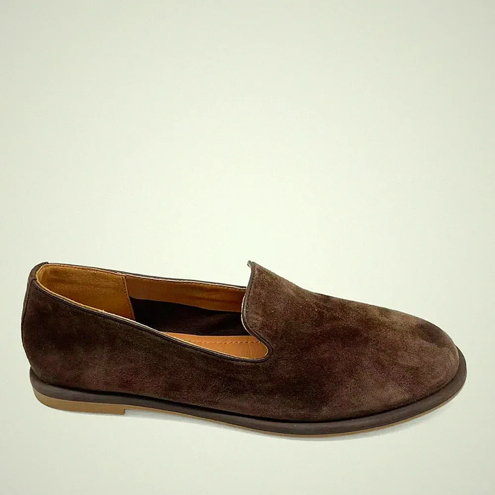 Santino Milano Damen Braune Wildleder Loafer Freizeit SAN6590-26104BRW