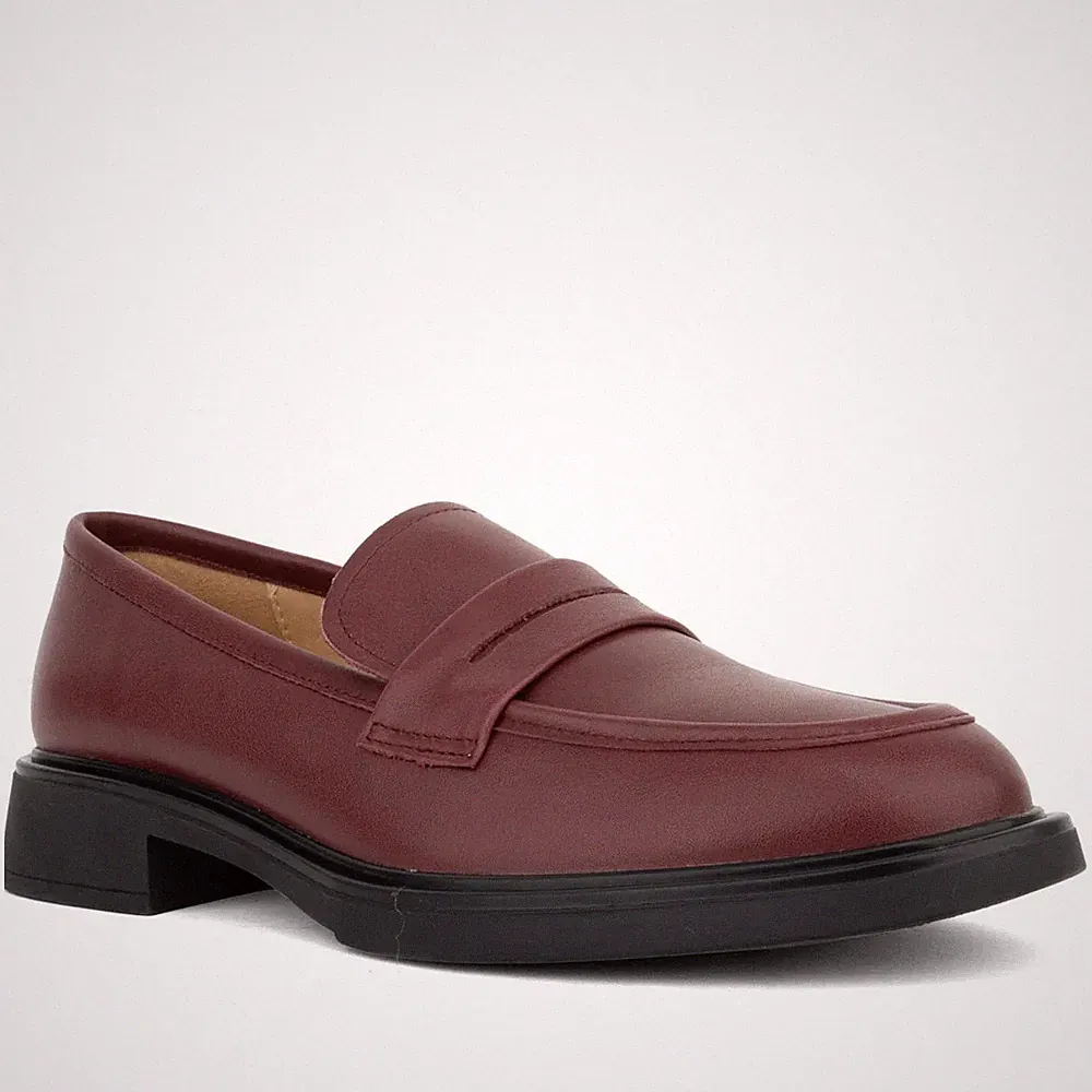 Santino Milano Damen Rote Leder Loafer Elegant SAN6582-25206BRD
