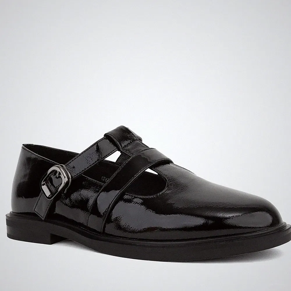 Santino Milano Damen Schwarze Leder Loafer Elegant SAN6582-25214BLK