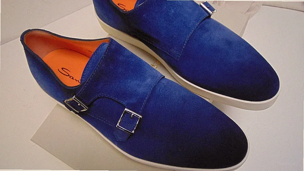 SANTONI HALBSCHUHE 42 ECHT RENTIERLEDER 550.00 ECHTKARTE SAN-0103