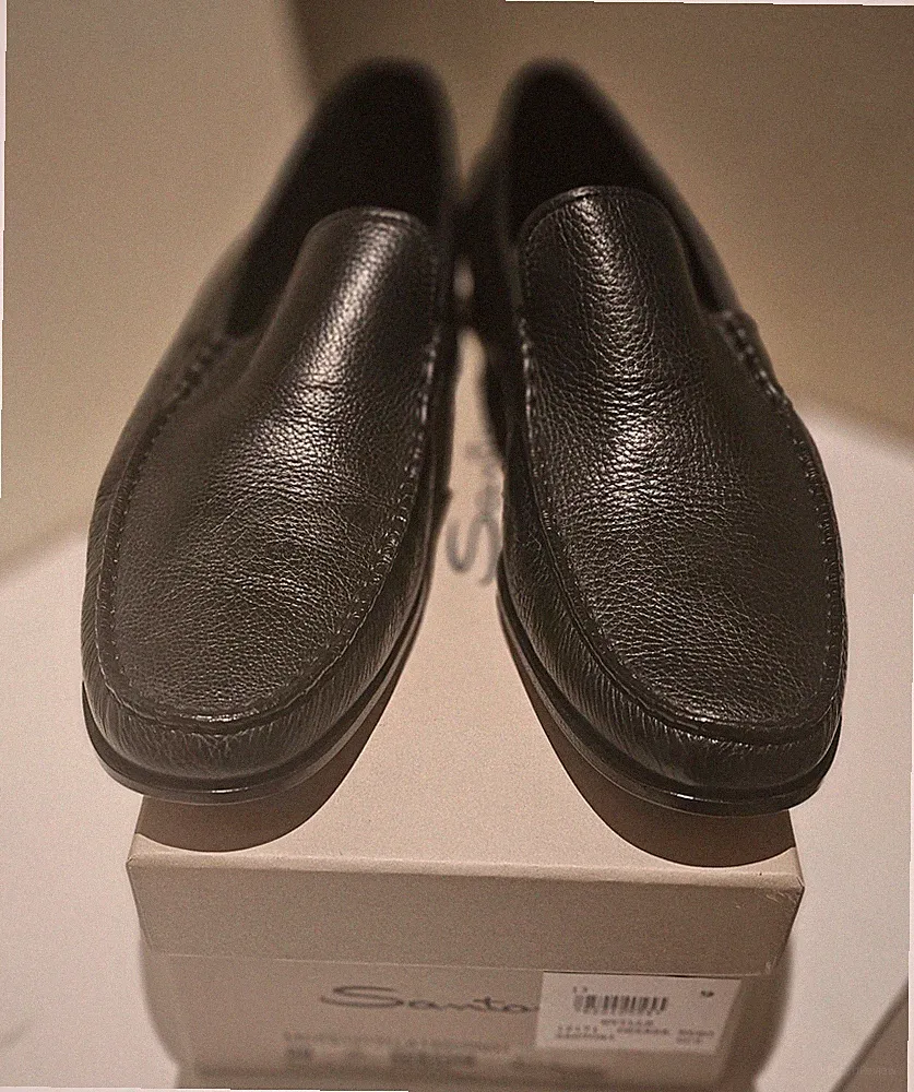 Santoni Halbschuhe Kalb weich genarbt Gr.9 (44 Frankreich)
