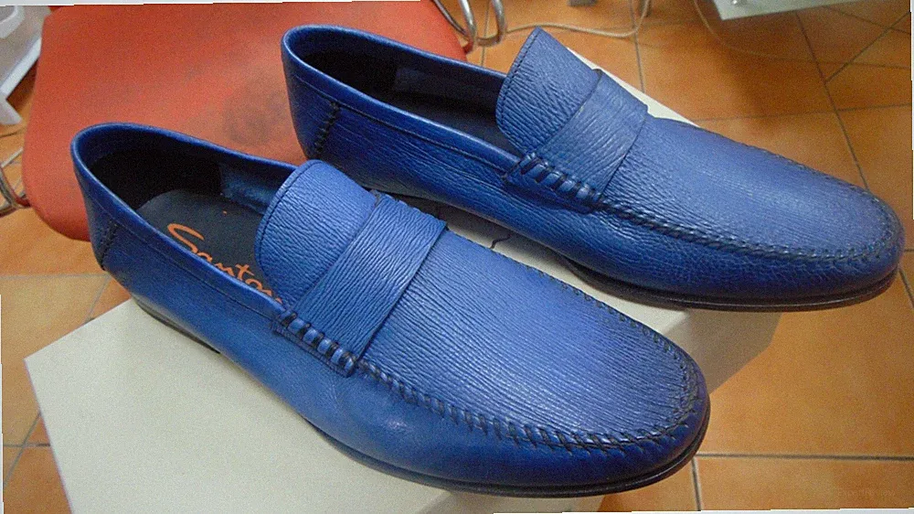 SANTONI HALBSCHUHE KOLLEKTION 42,5-8,5 ECHT LEDER SHLINE-7875-2020702AV