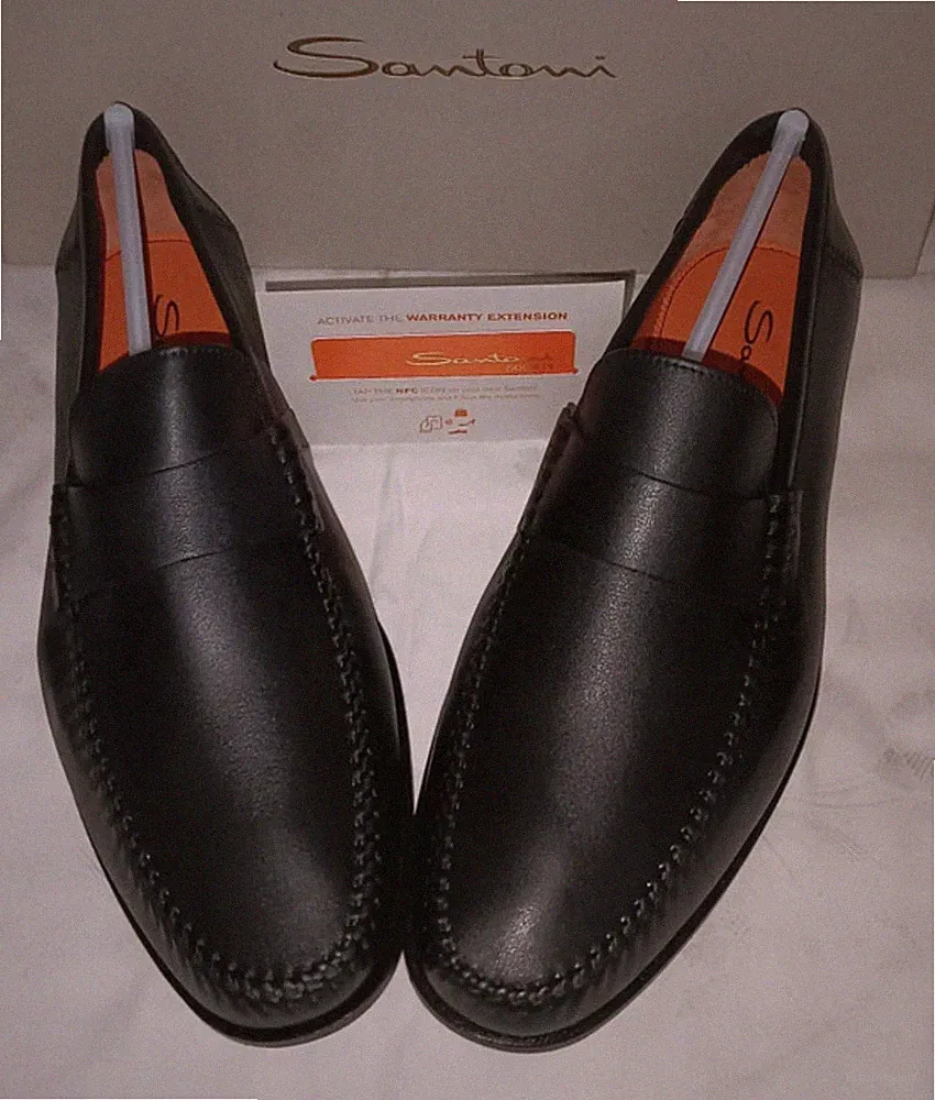 Santoni Herren Halbschuh 9,5 UK Neu