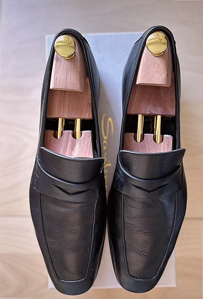 Santoni Loafer | Black | UK 9 1/2
