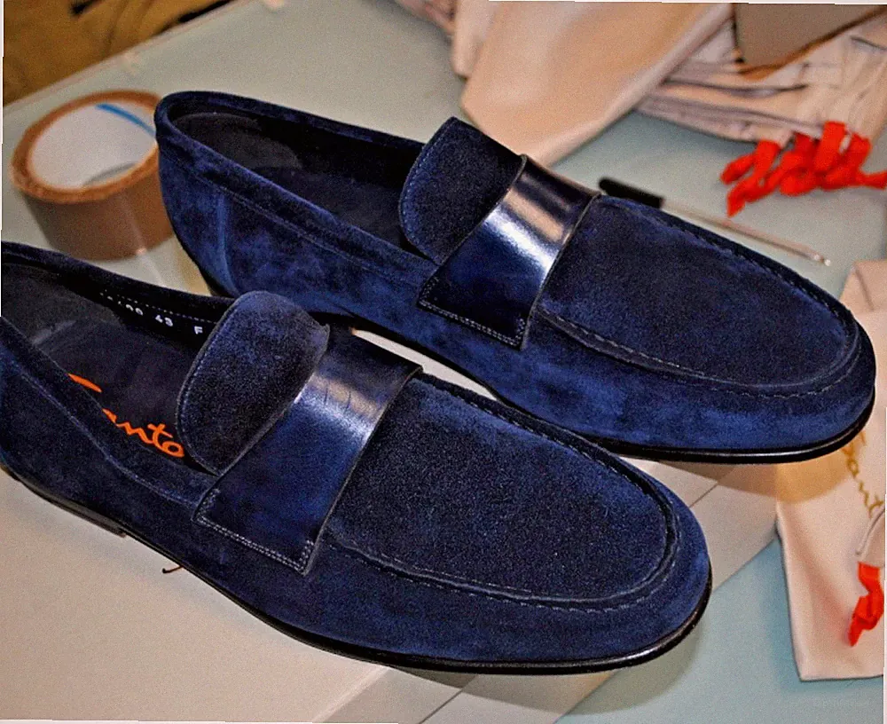SANTONI LOAFER GOODYEAR ECHT WILDLEDER GR 42,5 850,00 KARTON SAN-26L11