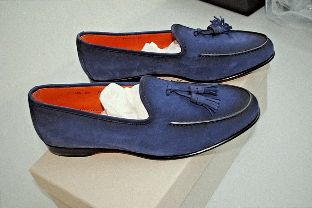 SANTONI LOAFER GOODYEAR RENTIERLEDER GR 42,5 850,00 KARTON SAN-26B13