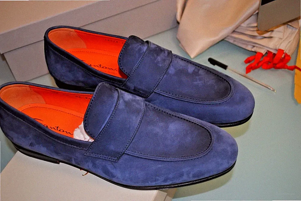 SANTONI LOAFER GOODYEAR RENTIERLEDER GR 42,5 850,00 KARTON SAN-26L15