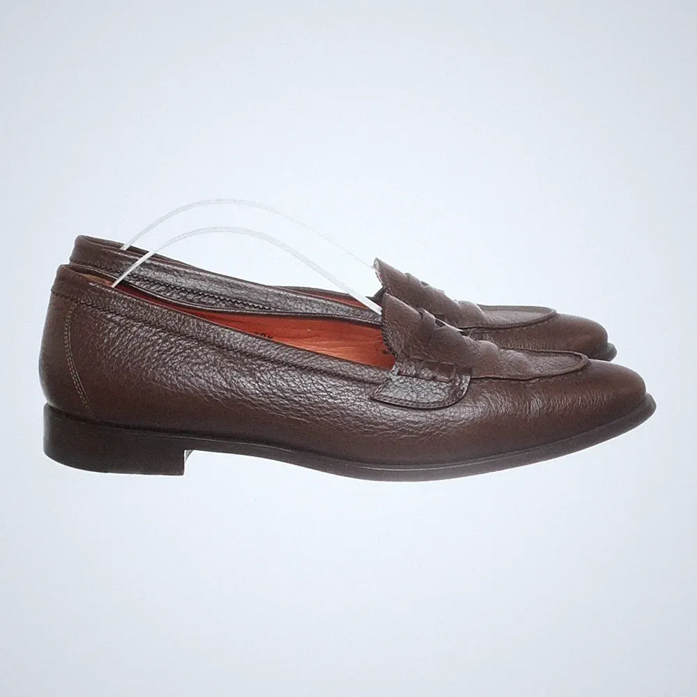 Santoni, Loafers, Größe: 38 1/2, Braun, Herren #O71