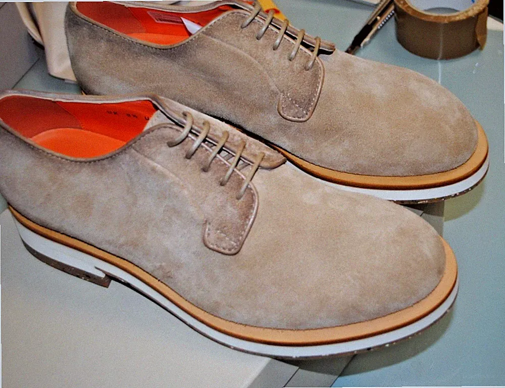 SANTONI SCHNÜRER RENTIER ECHT WILDLEDER GR 42,5 750,00 KARTON SAN-26L17