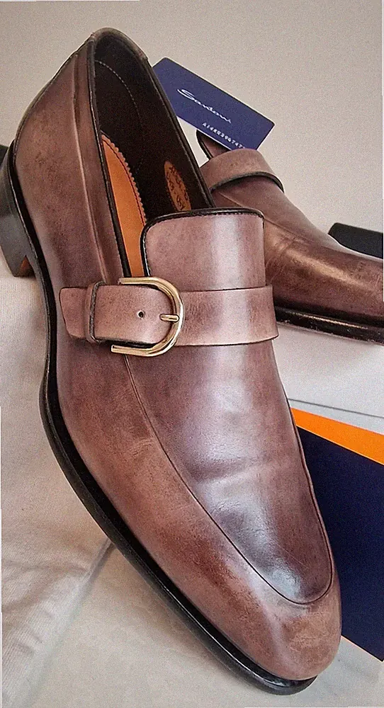 Santoni Schuhe Halbschuhe mit Schnallen