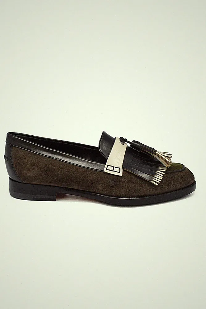 Santoni Wildleder Halbschuhe