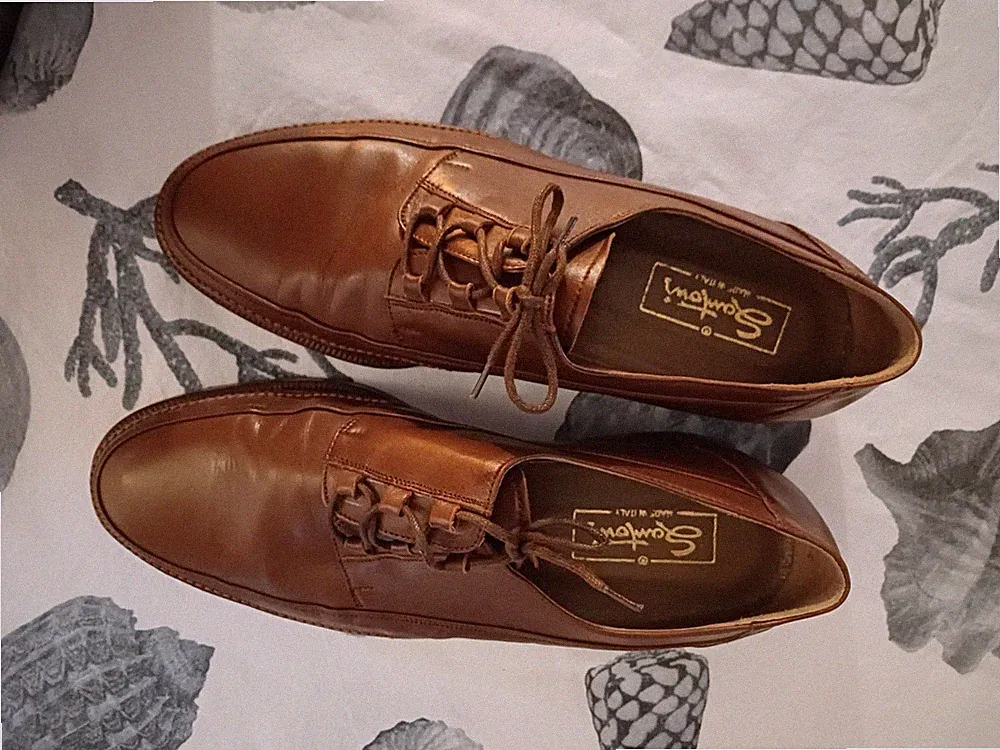 SANTONI wunderschön wenig getragen Gr.41 Leder Farbe Cognac