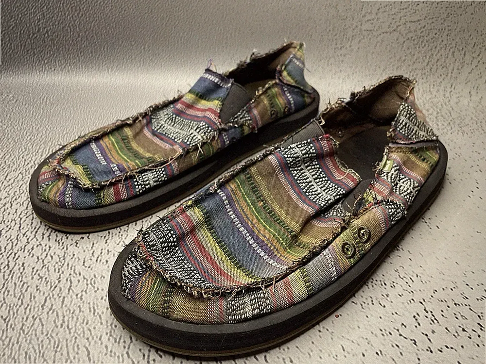 Sanuk Herren Vagabond St Donovon Multi Schuhe Größe US 13 UK 12 EU 46