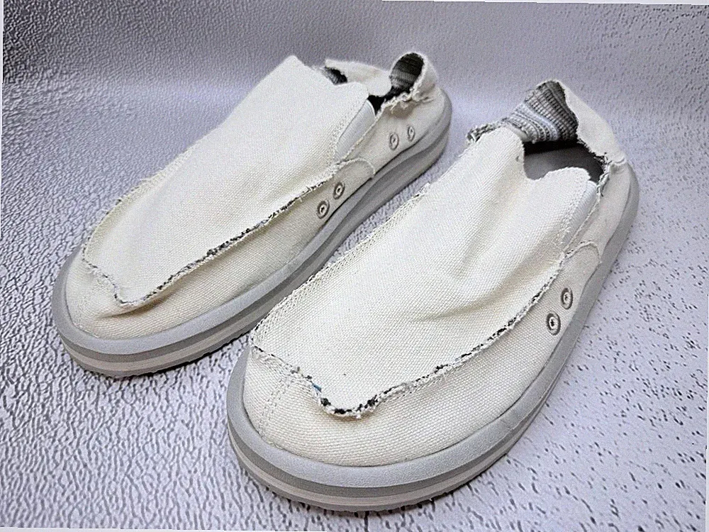 Sanuk Herren Vagabond St Hemp Beige Schuhe Größe US 14 UK 13 EU 47