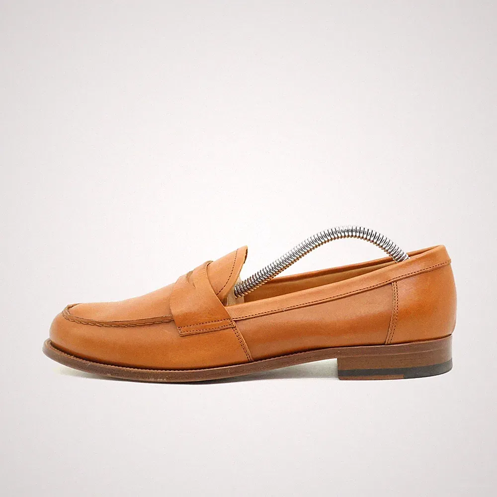 Scarosso Damen penny loafer braun leder low-top loafers klassisch EU 38