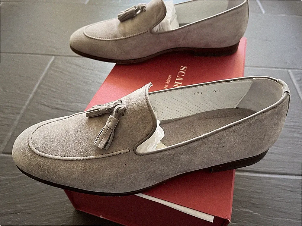 loafer herren wildleder taupe
