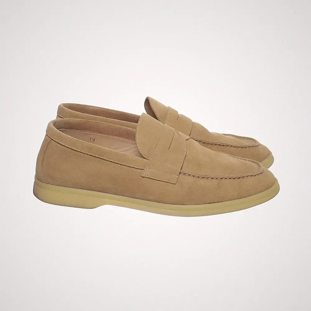 Scarosso, Loafers, Größe: 39, Wildleder, Beige, Herren #rBI
