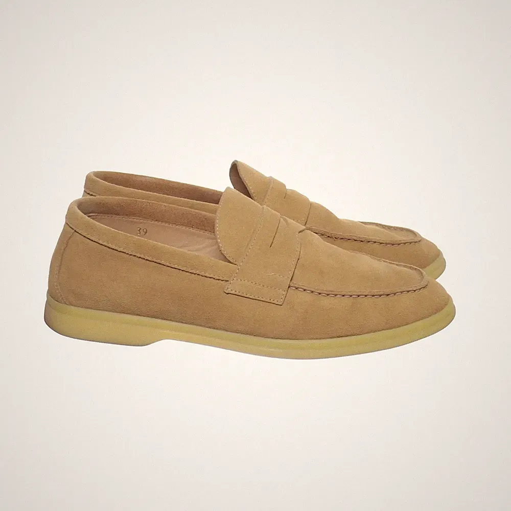 Scarosso, Loafers, Größe: 39, Wildleder, Beige, Herren #rBI