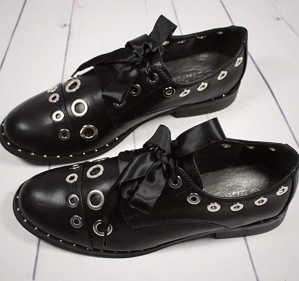 SCHMALE PASSFORM ELEGANTER DAMENHALBSCHUH MIT FLACHEM SCHNÜRSCHUH BROGUE GRÖSSE UK 3