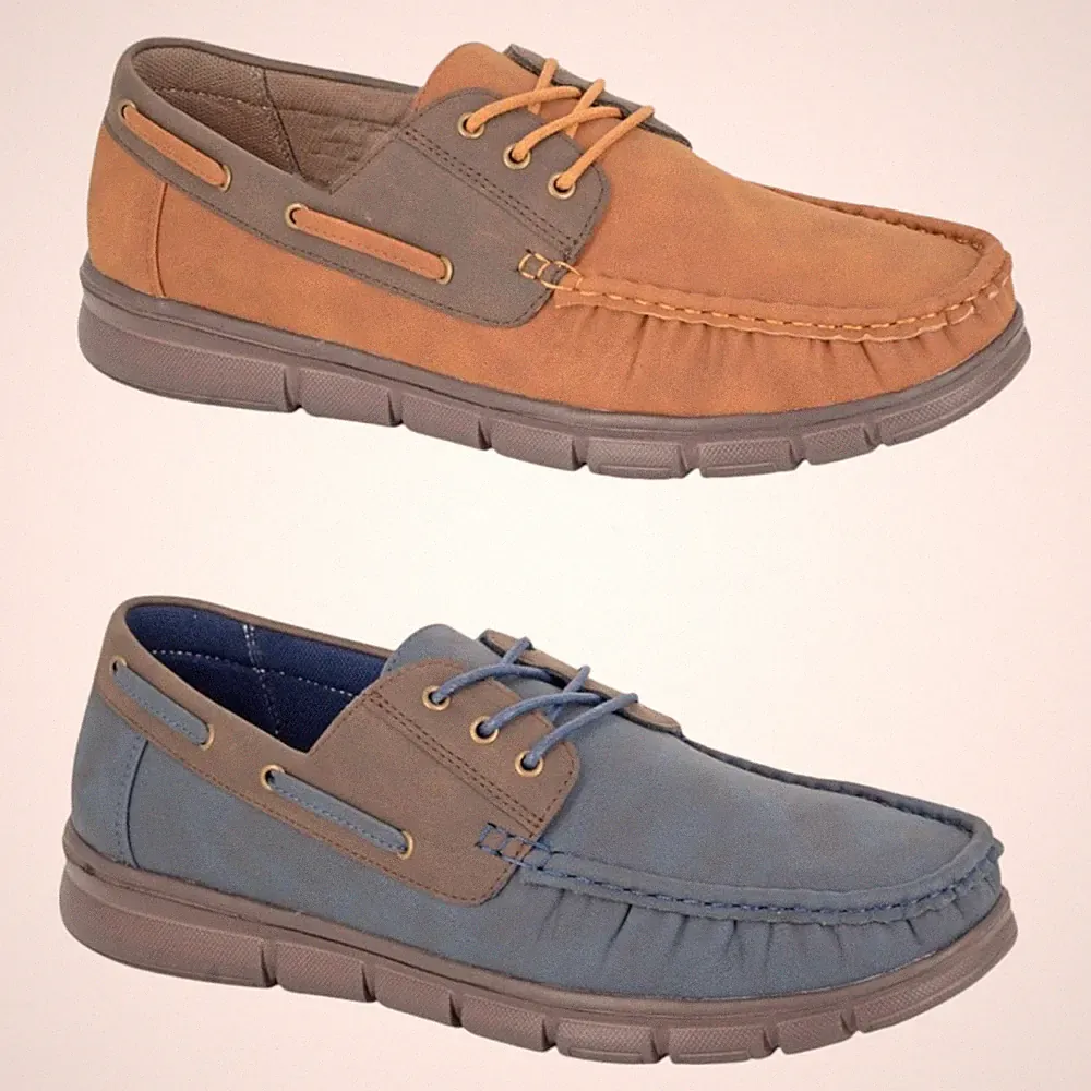 Schmitar Superlite Herren Mokassin Bootsschuhe Leicht Freizeit Deck Halbschuh Gr.