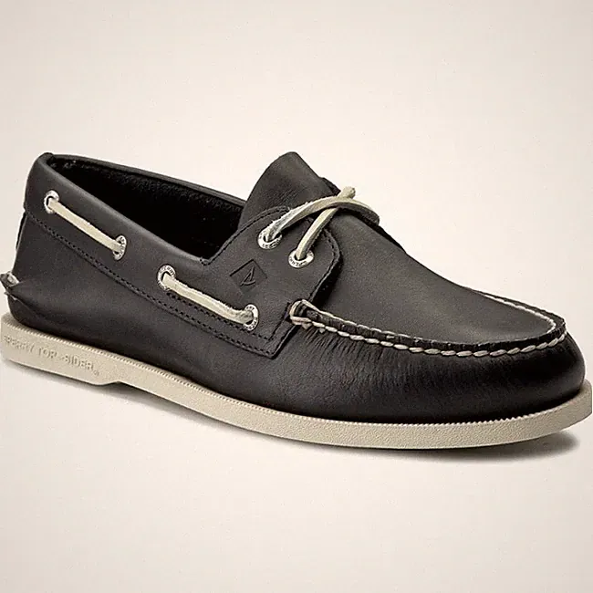 Schuh Bootshalbschuh Sperry Top Sider A/O 2-EYE Blue authentisch original