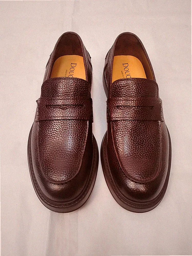 SCHUHE € 380,00 - 30% DOUCAL’S HERREN BRUXUF236TM02 MOKASSIN LEDER MORO