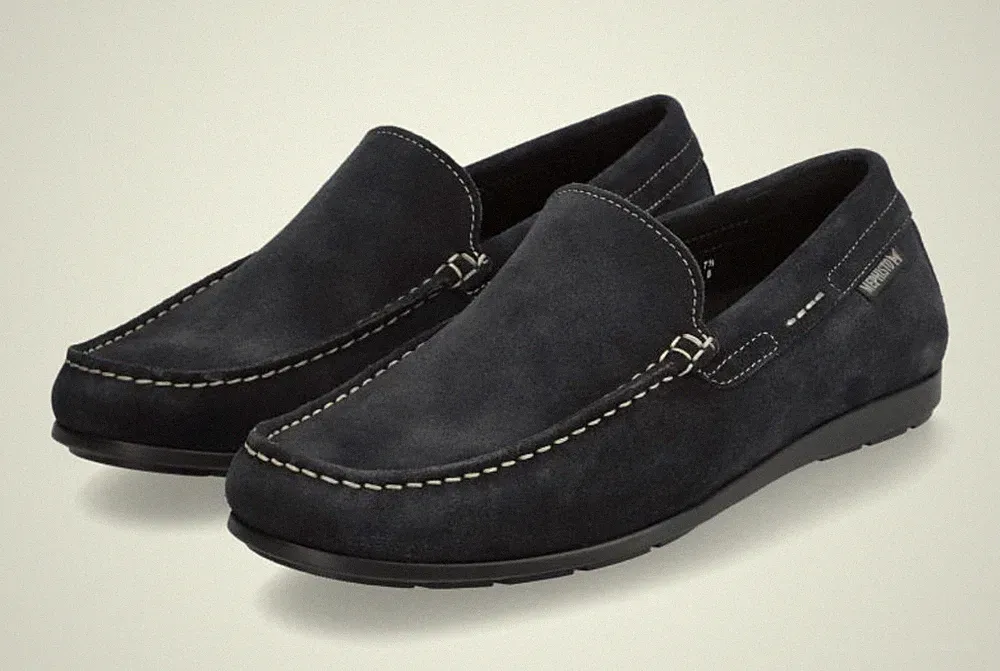Schuhe Halbschuhe Mephisto Algoras Wildleder blau RABATT