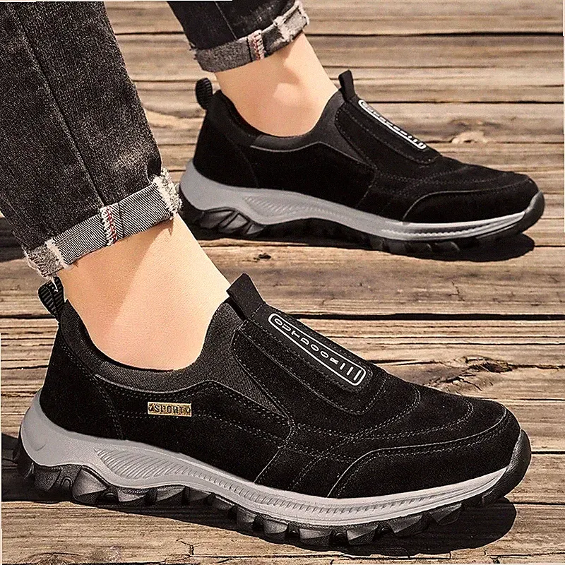 Schuhe Herren Freizeit Slipper Halbschuhe Outdoor Walking Sneaker Wildleder Wandern Turnschuhe