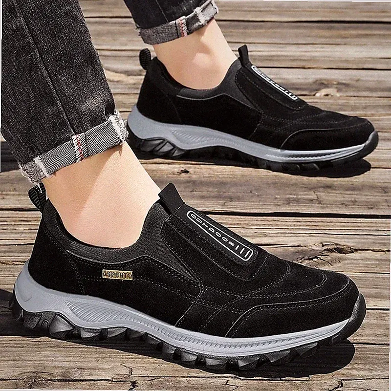 Schuhe Herren Freizeit Slipper Halbschuhe Outdoor Walking Sneaker Wildleder Wandern Turnschuhe