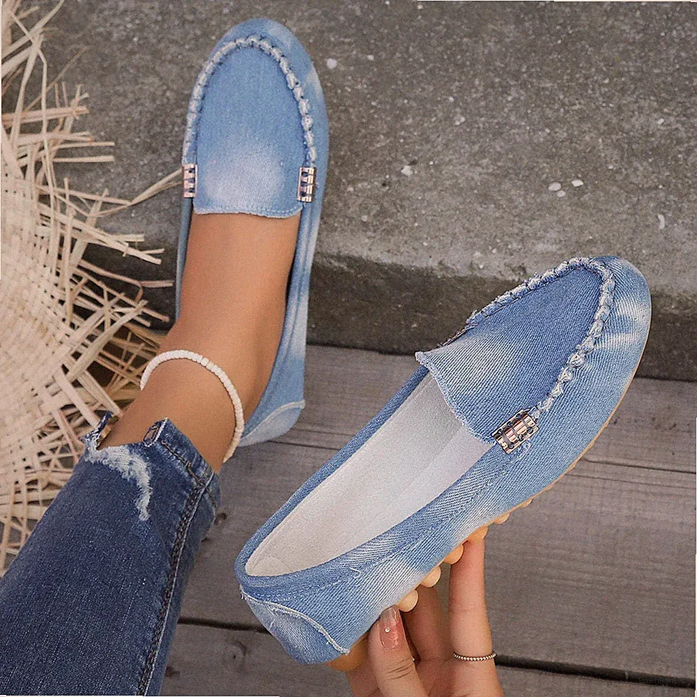 Schuhe Slipper Halbschuhe für Ballerinas Damen Mokassins Freizeit Sneaker Zapatos M