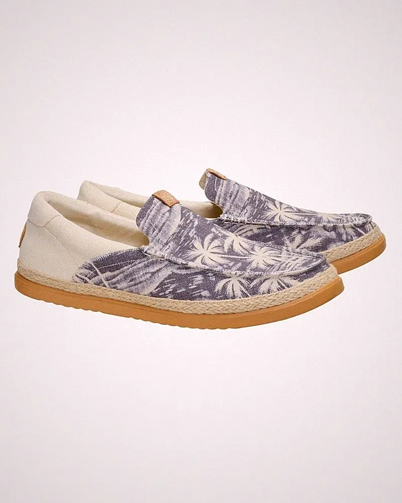 Schuhe Sneaker Freizeit HERREN Hey Dude Harbor Loafer Espadrille Off White HERREN