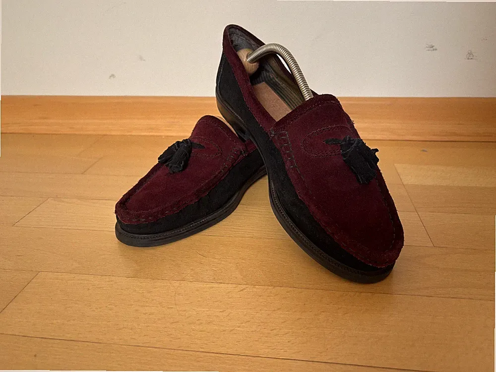 Schuhe, Tassel Loafer in rot, Größe 42, Damen
