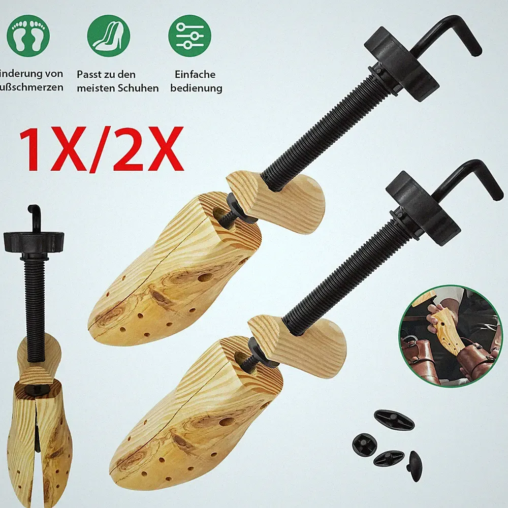 Schuhspanner Schuhdehner Holz Damen Herren Schraubspanner Holz Aufsätze L M S