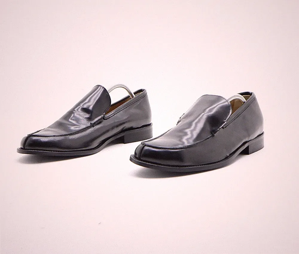 Schwert Roma Halbschuh niedrig Größe 45 gebraucht (SS4231) schwarz Leder Herren