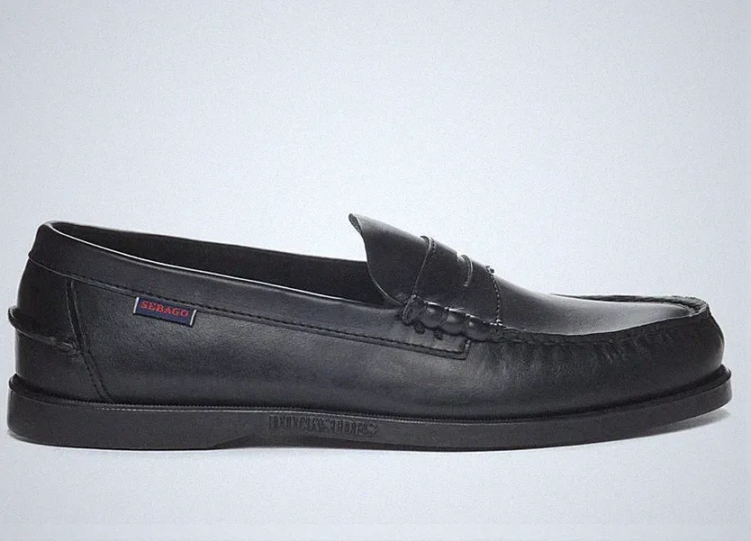 Sebago Dolphin Lederschlupf-Lederloafer Schuhe Verschiedene Farben Neu