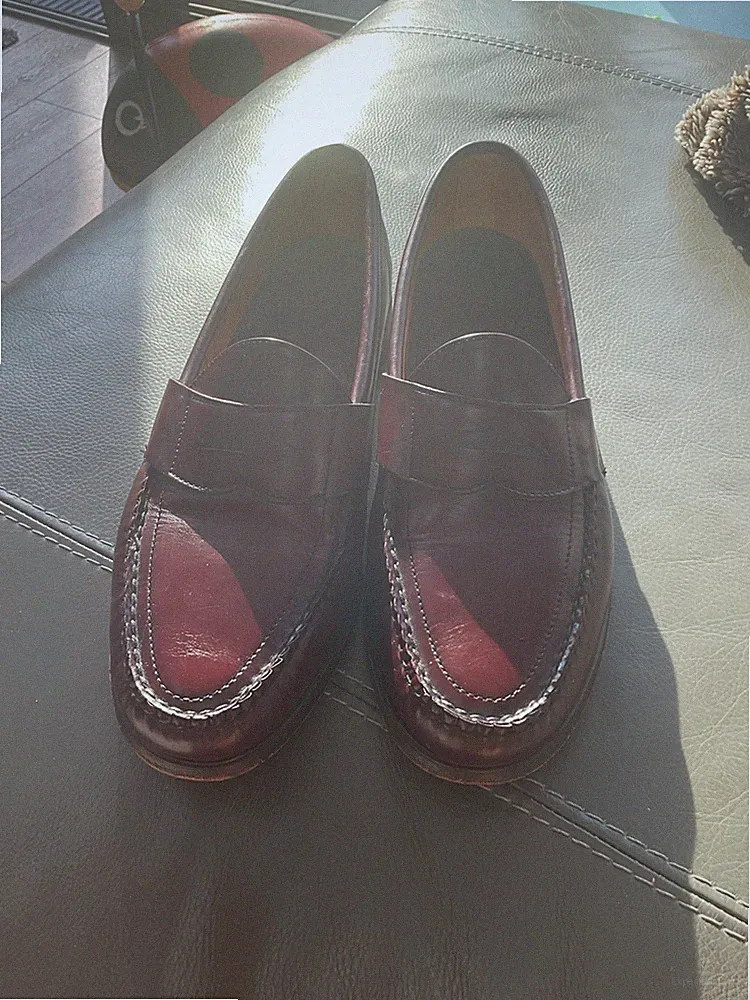 Sebago klassische Dan Leder-Loafer Schuhe UK Größe 12