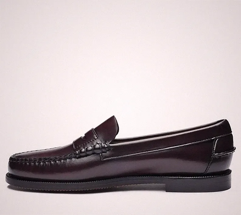 Sebago Klassische Dan Leder Slipper Schuhe In Verschiedenen Farben NEU