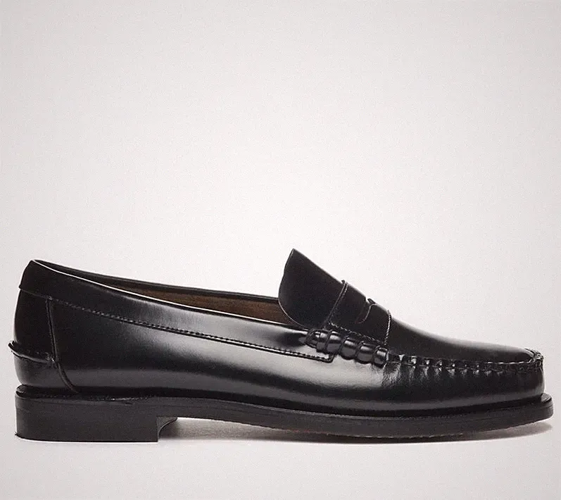 Sebago Klassische Dan Leder Slipper Schuhe In Verschiedenen Farben NEU
