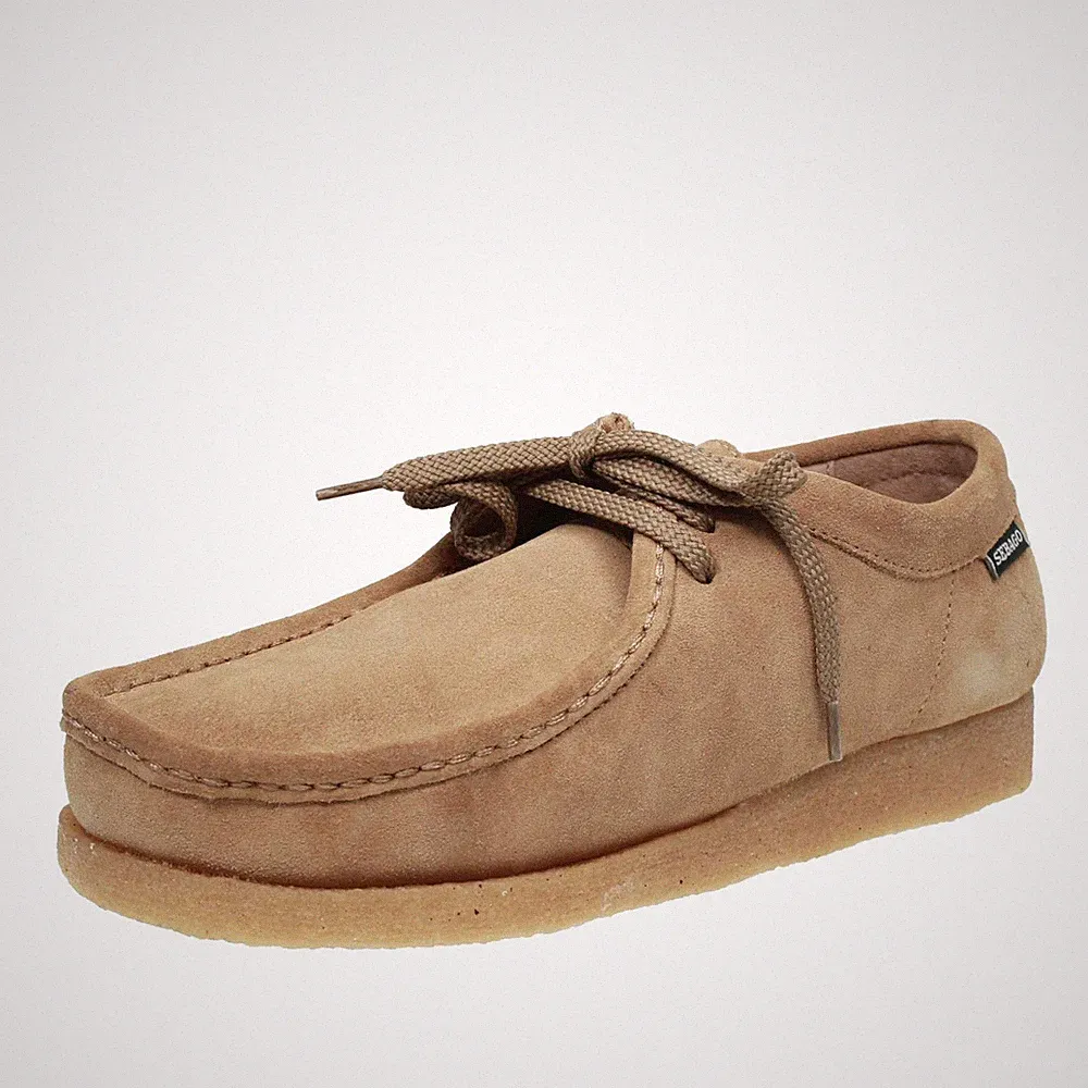 Sebago Koala - beige Wildleder Schnürschuhe - Größe 40 [7 US 25,6cm] Herren