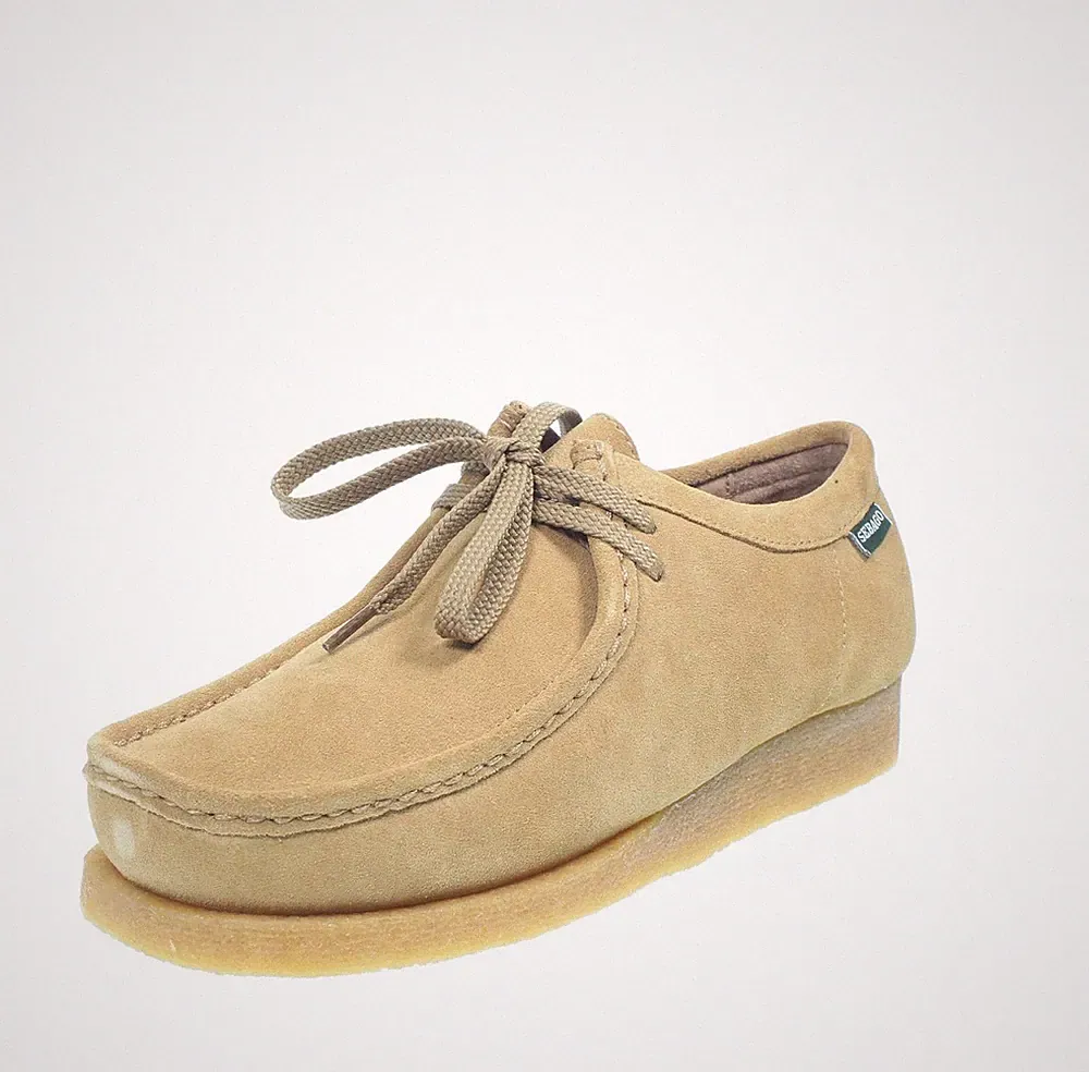 Sebago Koala - beige Wildleder Schnürschuhe - Größe 41,5 [8 US 26,5cm]