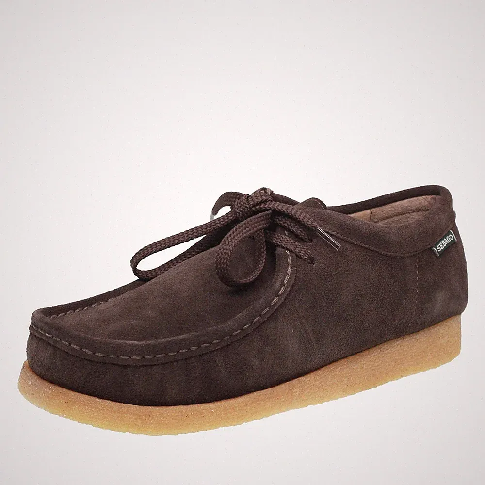 Sebago Koala - braune Wildleder Schnürschuhe - Größe 43 [9 US 27,3cm]