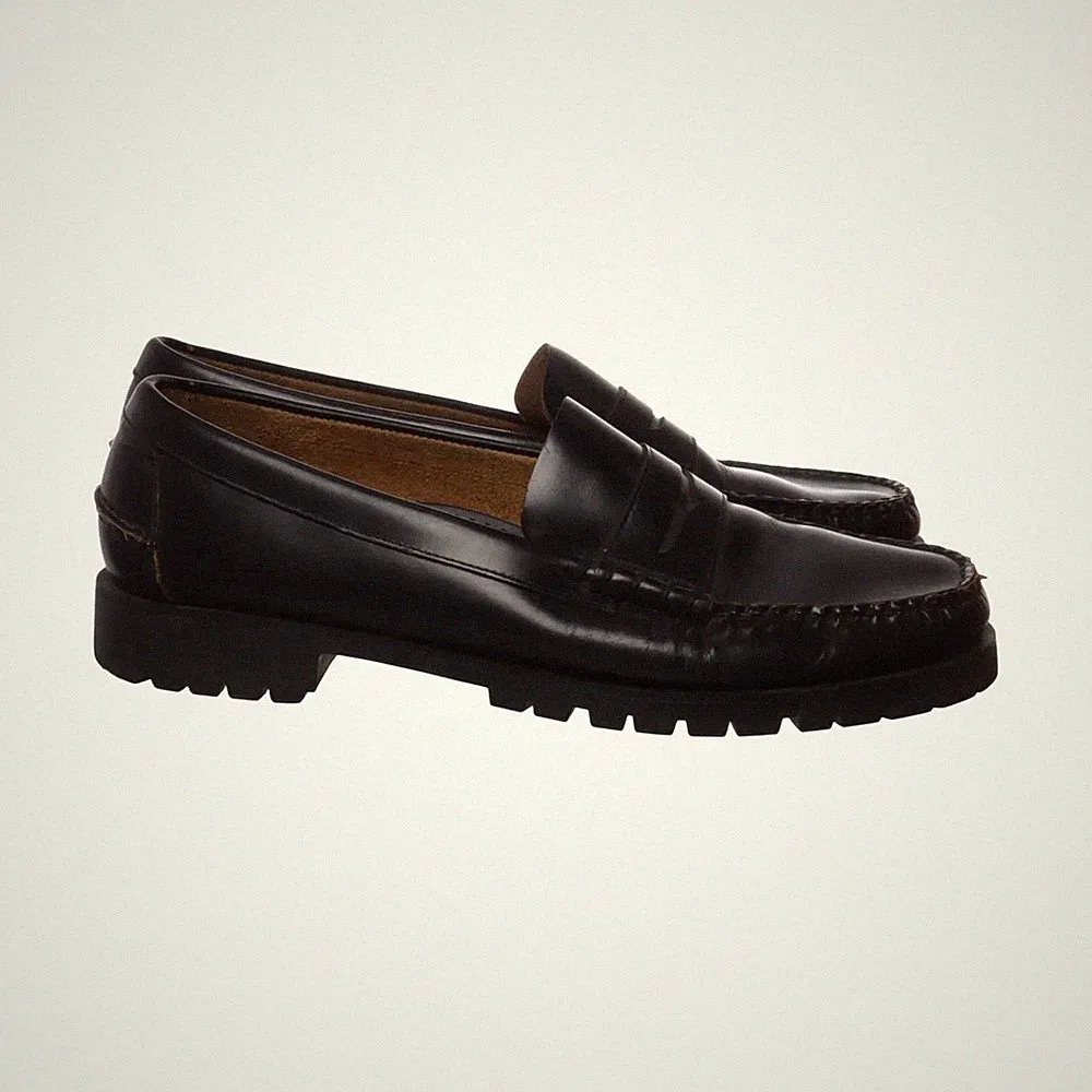 Sebago, Loafers, Größe: 46 1/2, Leder, Schwarz, Herren #1fA