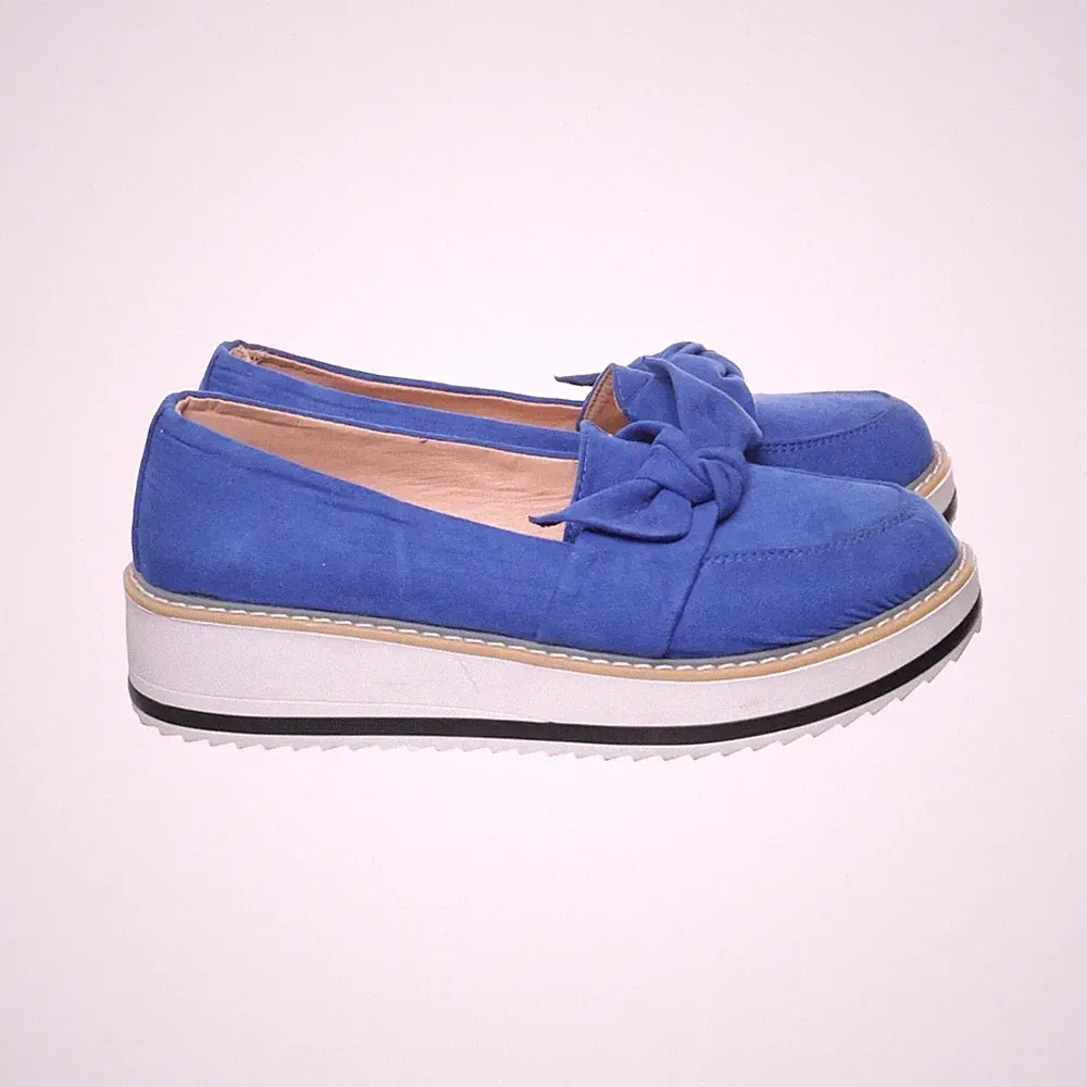Selena, Loafers, Größe: 36, Blau/Weiß, Damen #J74