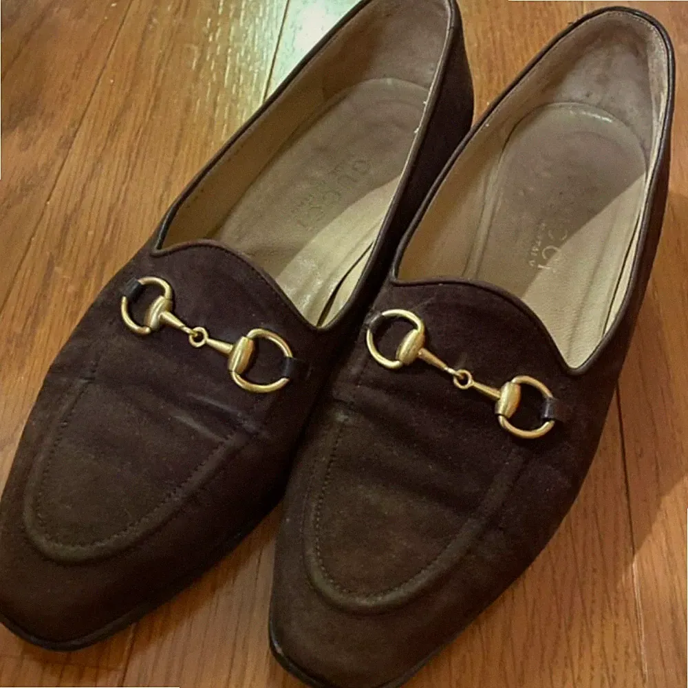 Seltene Gucci Bit Loafer Braun Leder EUR 37 C Damenschuhe