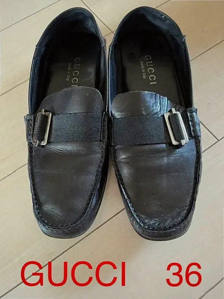 Seltene GUCCI schwarze Leder Bit Loafer Größe 36 elegante Damenschuhe